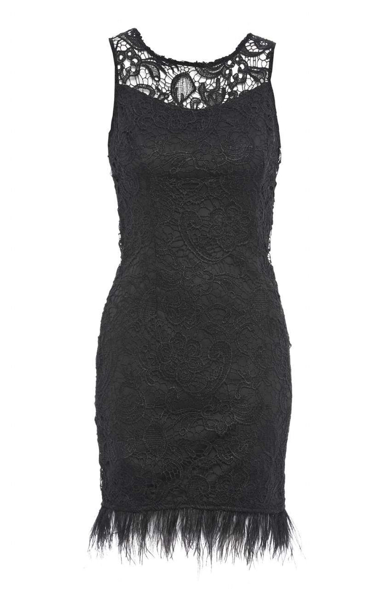 Lace Crochet Detail Bodycon Dress