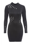 Cut Out Hole Detail Bodycon Dress