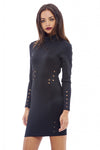 Cut Out Hole Detail Bodycon Dress