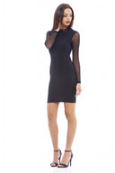 Mesh Arm Bodycon Dress