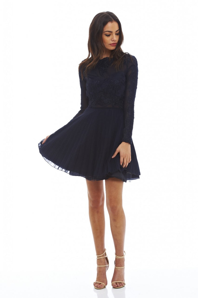 ax paris lace skater dress HOT ! Black Lace Ax Paris Lace Skater Dress Ax Paris Long Sleeve Lace Skater Skirt AX PARIS BLACK LACE LONG
