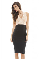 V Neck Lace Dress