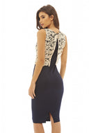 Contrast  Crochet  Top  Bodycon Dress