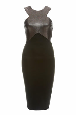 Metallic 2 in 1 Dress