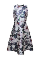 Floral Printed Midi Skater  Dress