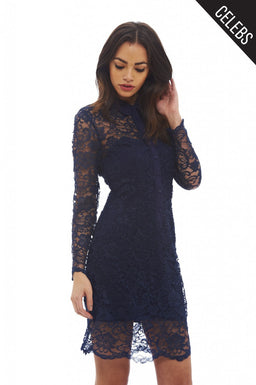 Lace  Shirt  Dress