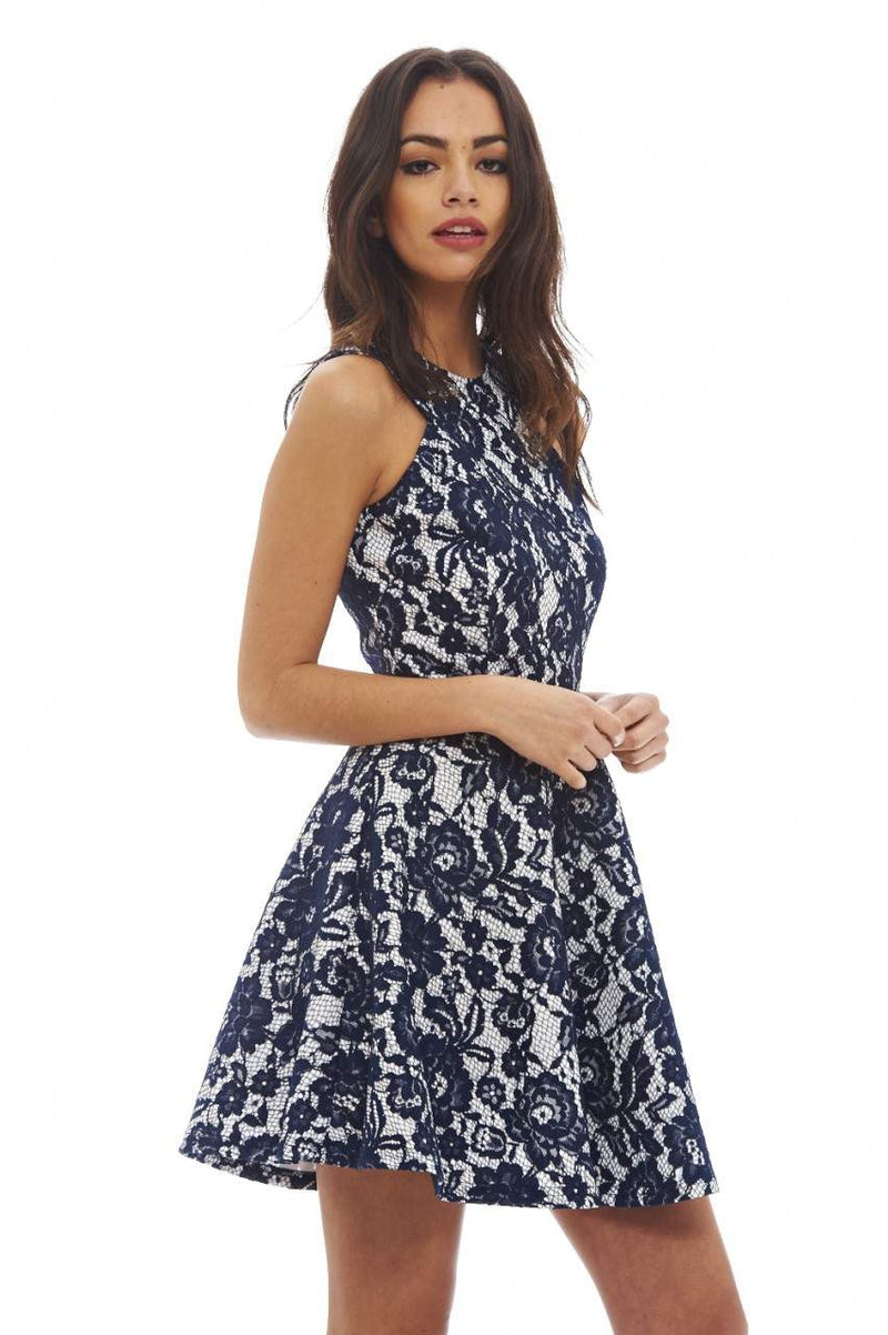 All Over Lace Skater Dress AX Paris All Over Lace Skater Dress AX Paris
