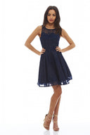 All-Over Lace Skater Dress AX Paris All-Over Lace Skater Dress AX Paris