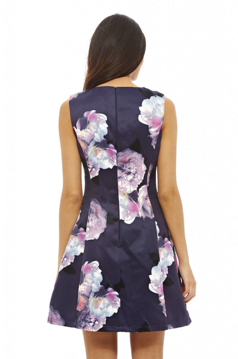 Floral Printed Skater Dress