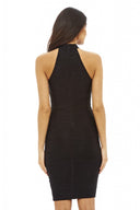 Ribbed Lace Up Bodycon Dress