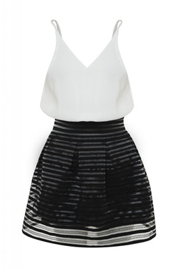 2 in 1 Elastic Skirt Dress