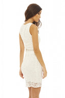 Sleeveless Lace Bodycon Dress