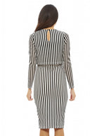 Stripey Over Lay Dress