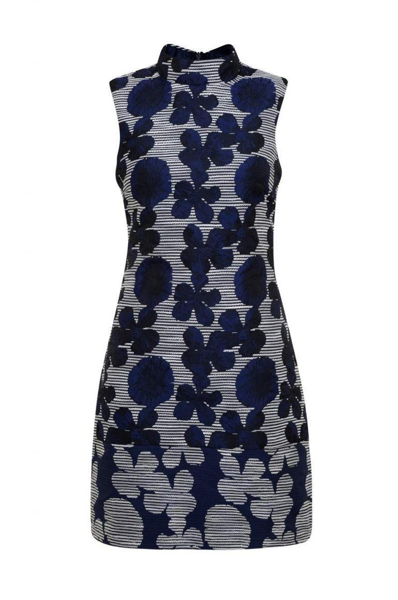 Embroidered Mini Bodycon Dress
