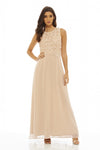 Crochet Overlay Maxi Dress