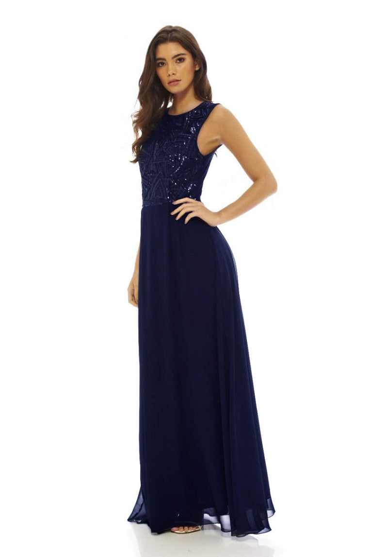 Sequin Top Maxi Dress AX Paris Sequin Top Maxi Dress AX Paris