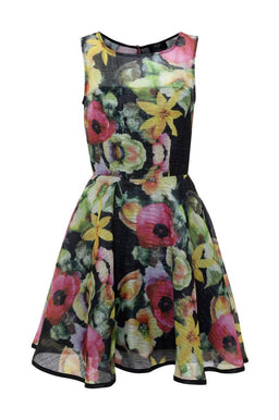 Floral Midi     Skater Dress