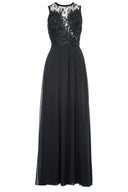 Black Crochet Top Maxi Dress
