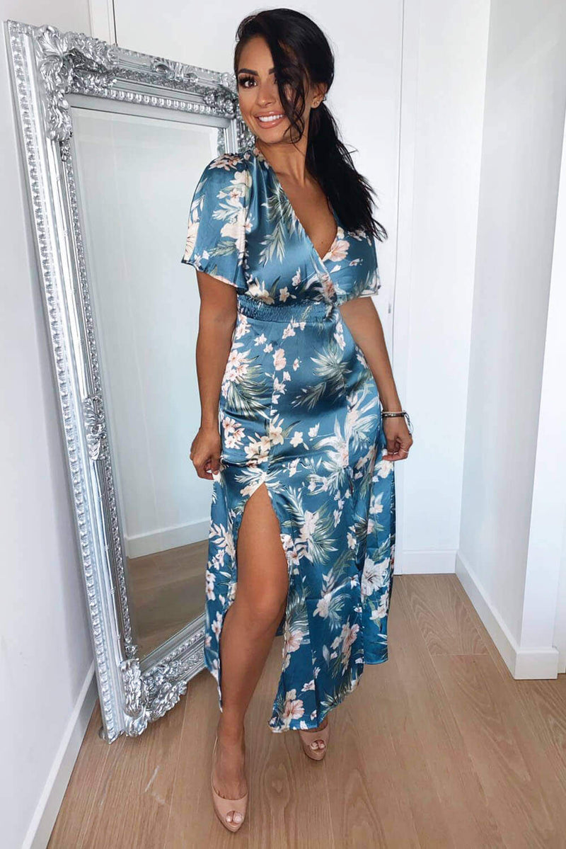 Ax paris floral maxi dress on sale