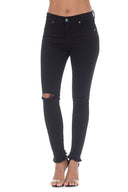 Black Fray Hem Jeans