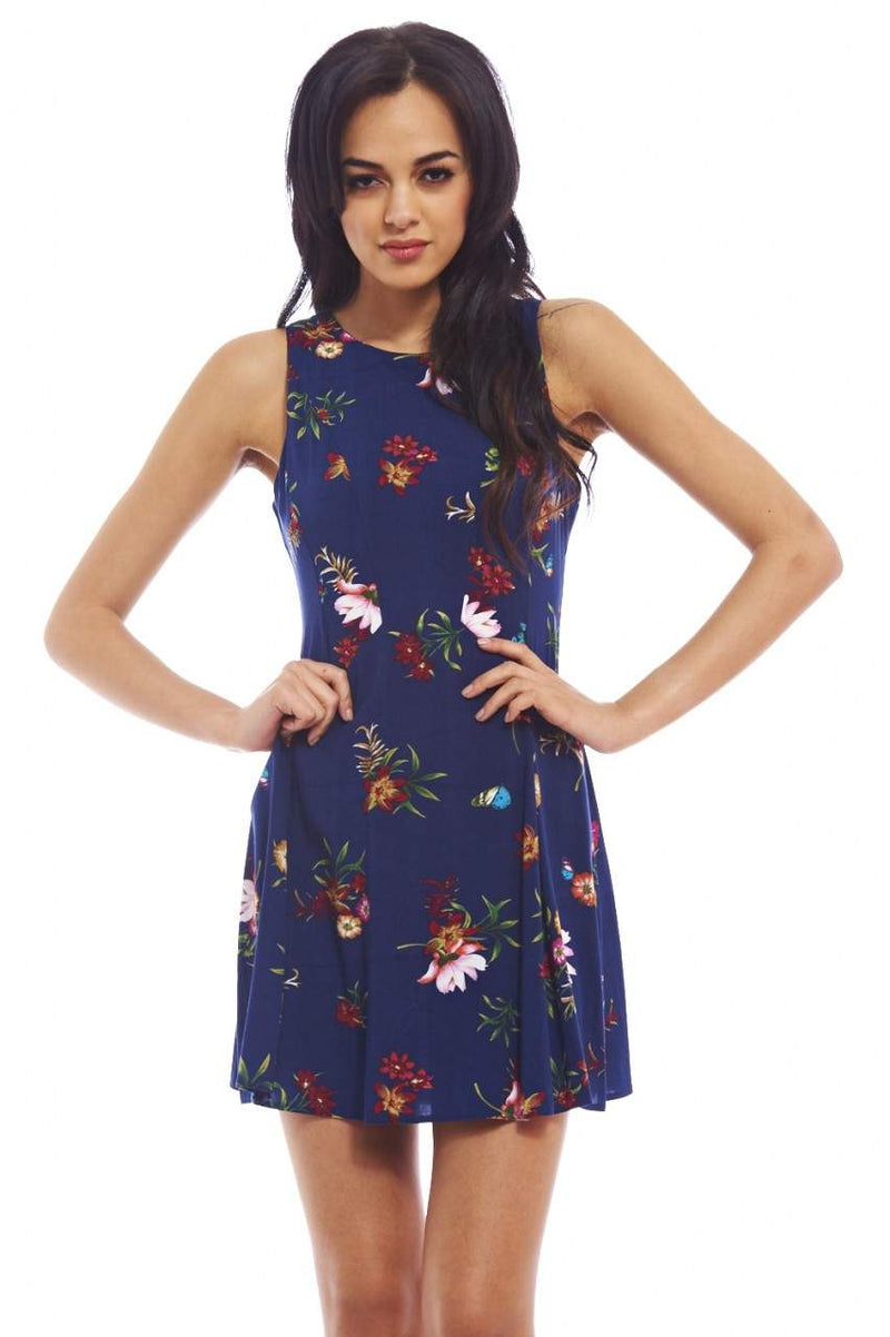 Summer  Floral  Printed Day Skater Dress