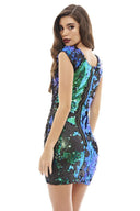 Iridescent Sequin Bodycon Dress