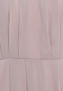 Plain Elegant Chiffon Strapless Dress