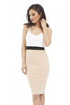 String Contrast Bodycon