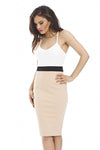 String Contrast Bodycon