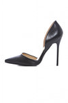 PU Court Pointy Heeled Shoe