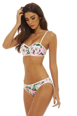 Floral Print Structured Bikini