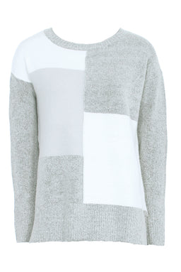 Grey Patchwork Jumper