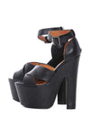 Thick Cross Over Strap Shoe