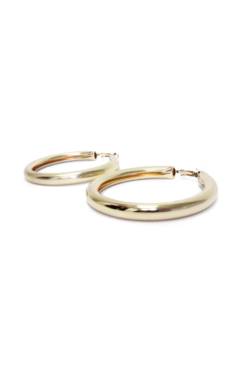 Gold Chunky Hoop Earrings