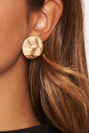 Gold Circular Earrings