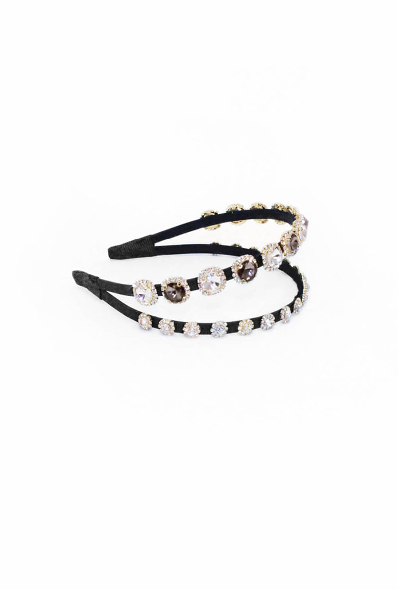 Gold Diamante Double Headband