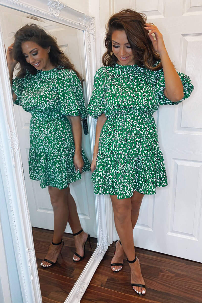 Austin spot print mini dress on sale