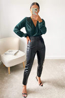 Green Wrap Over Bodysuit