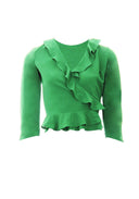 Green Frill Detailed Top