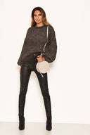 Grey Chenille Mix Blend Jumper