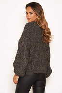 Grey Chenille Mix Blend Jumper