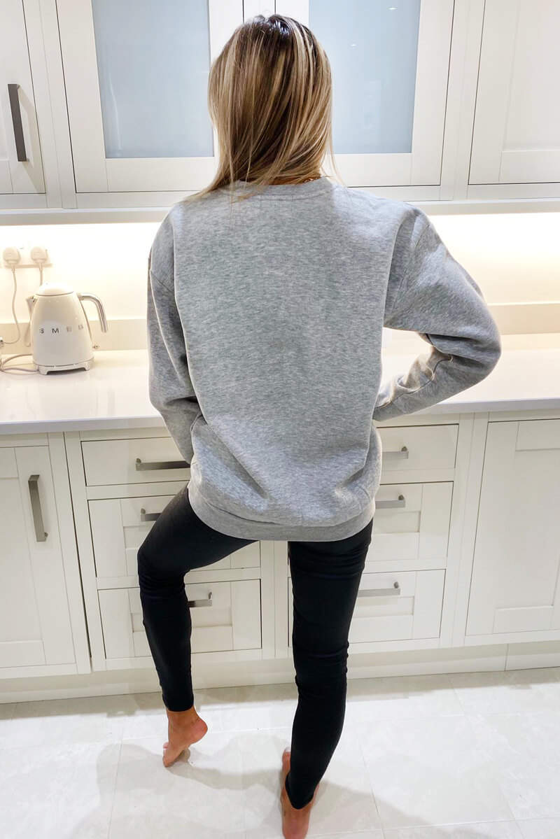 Grey J'adore Sweatshirt – AX Paris