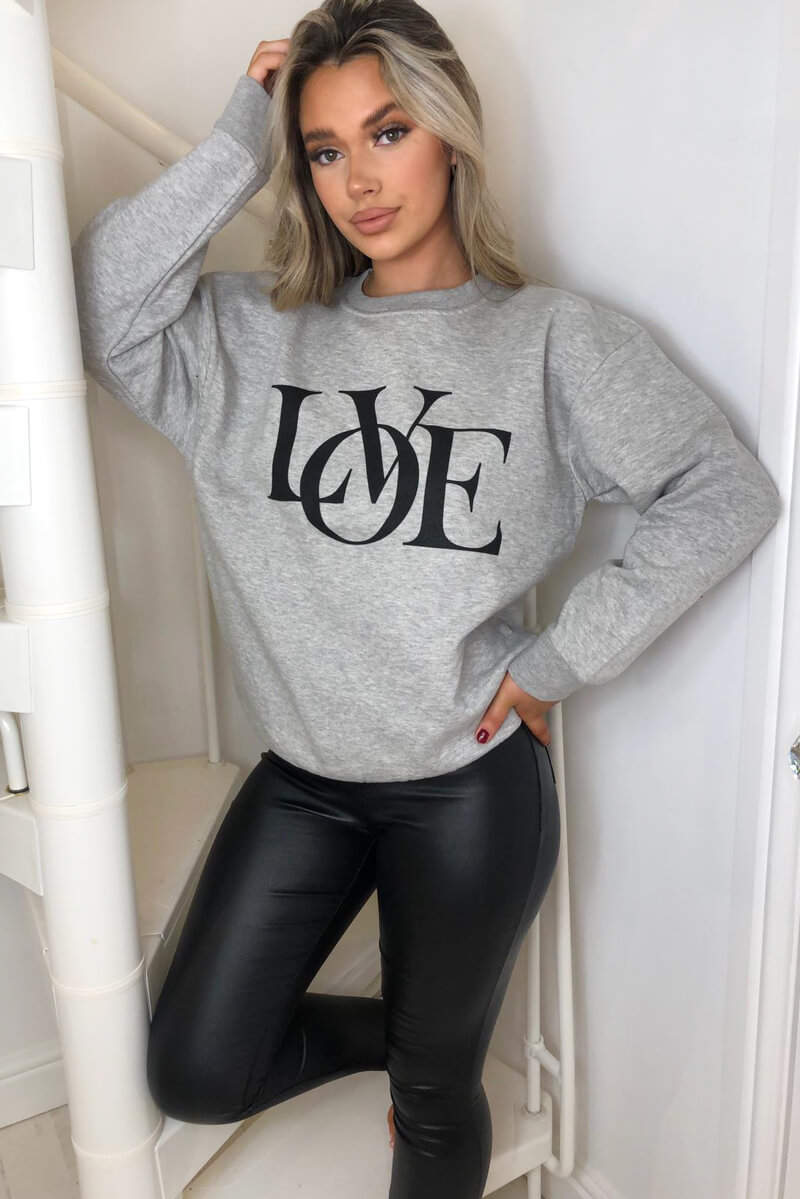 Grey LOVE Sweatshirt