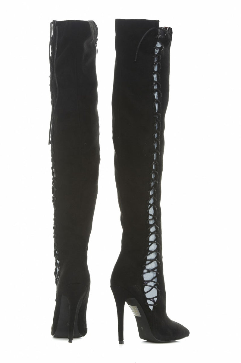 Suede Lace Up Boots