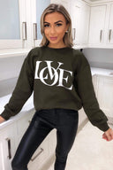 Khaki LOVE Sweatshirt
