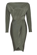 Khaki Stretch Dress