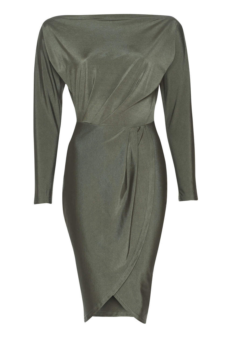 Khaki Stretch Dress