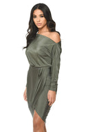 Khaki Stretch Dress