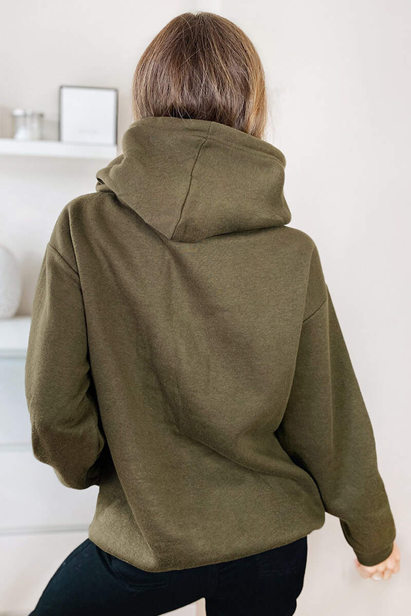 Khaki Oversized Hoodie