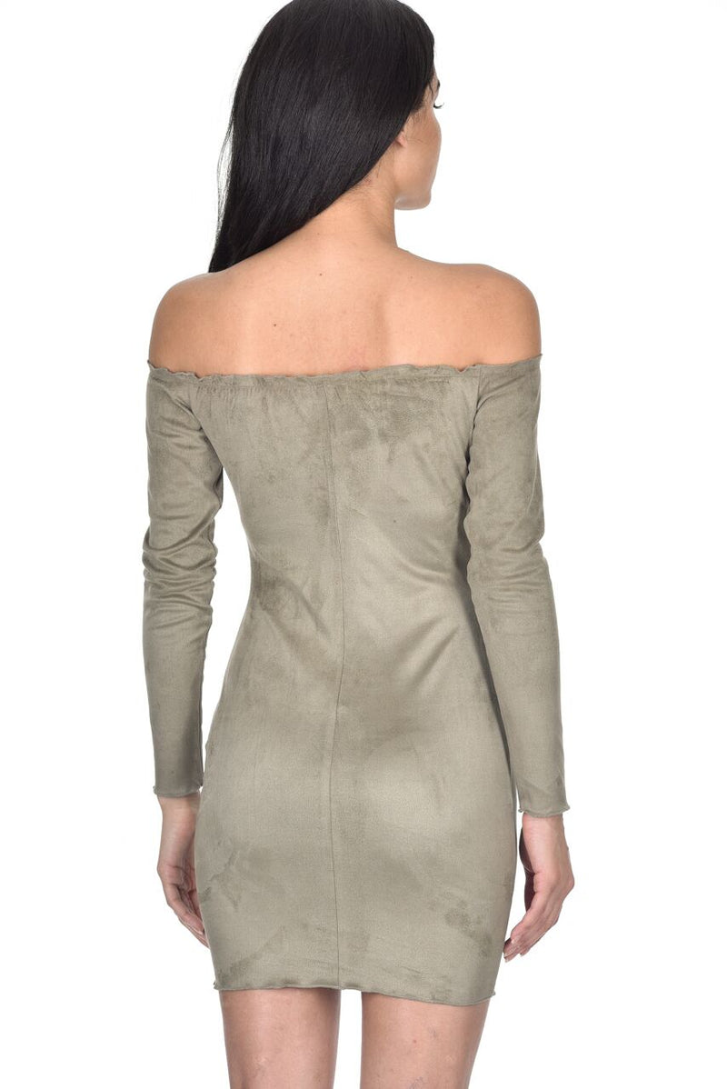 New look ax paris suede dress top